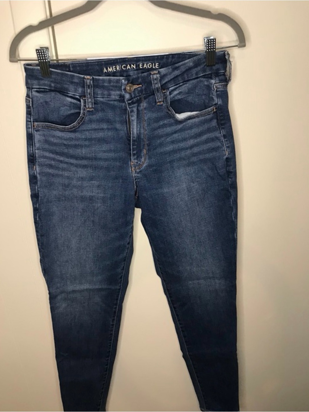 American Eagle Dark Wash High-Rise Curvy Jeans